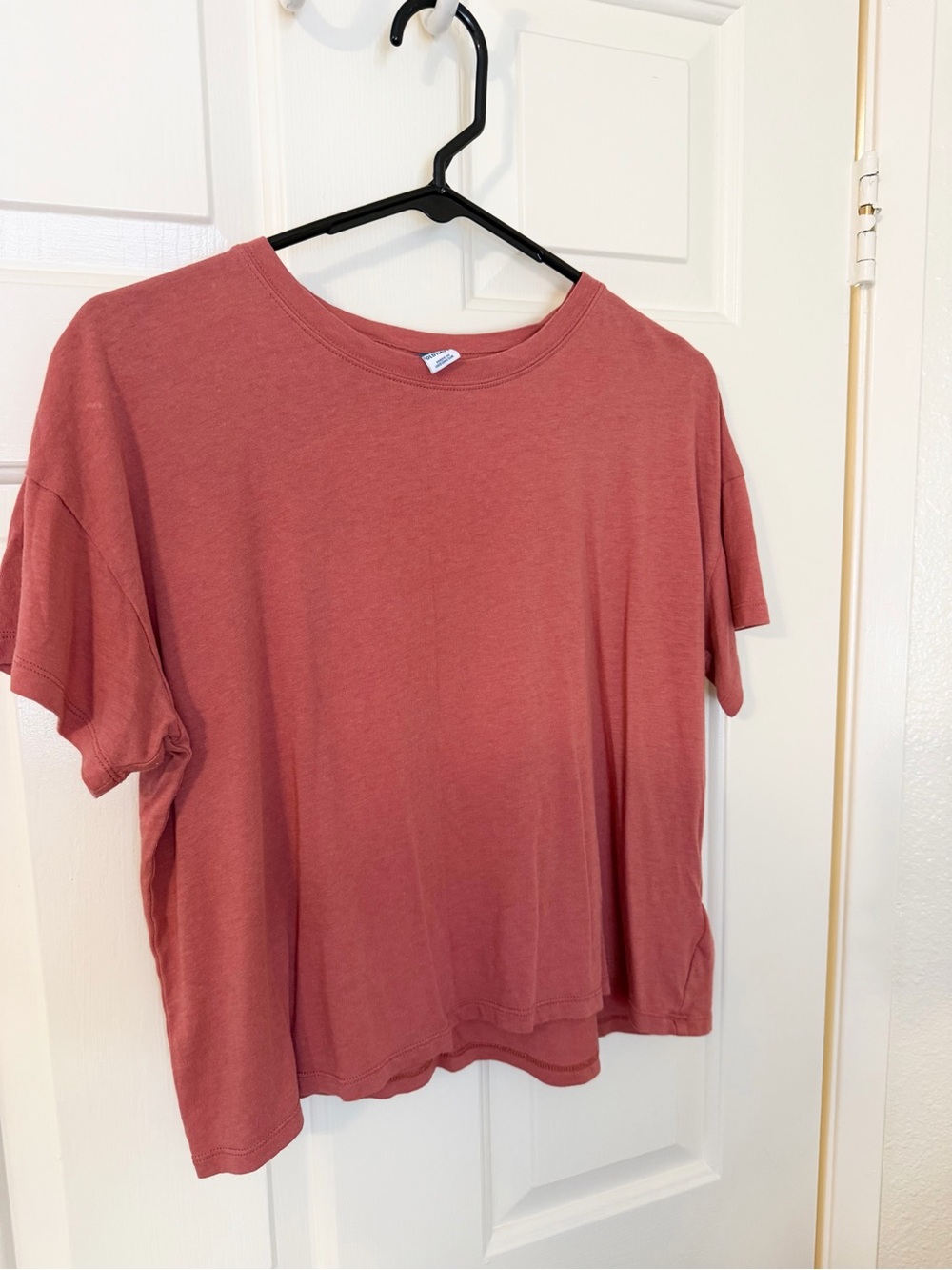 Women's Dusty Rose Short Sleeve Crewneck Top